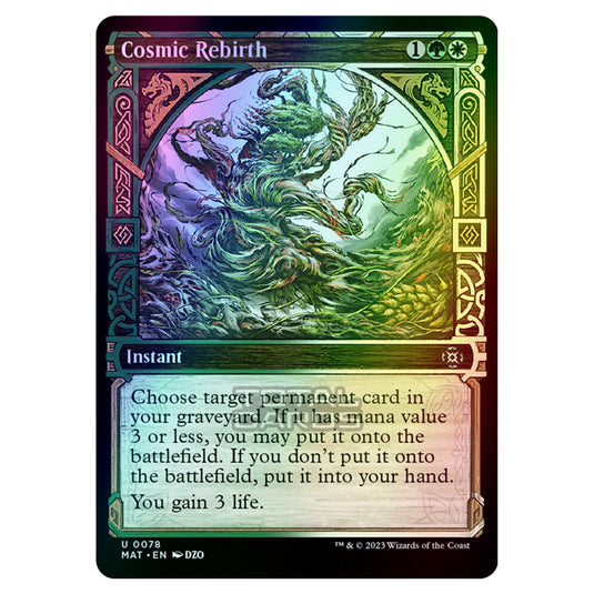 Magic The Gathering - March of the Machine - The Aftermath - Cosmic Rebirth (Showcase Card)  - 0078 (Foil)