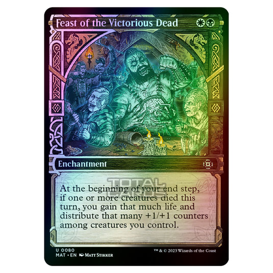 Magic The Gathering - March of the Machine - The Aftermath - Feast of the Victorious Dead (Showcase Card)  - 0080 (Foil)