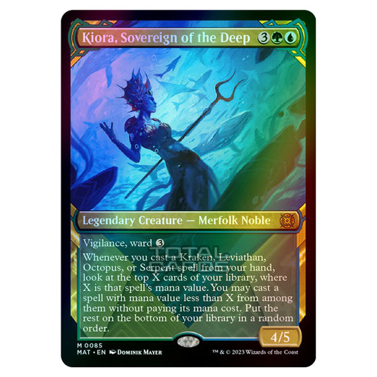 Magic The Gathering - March of the Machine - The Aftermath - Kiora Sovereign of the Deep (Showcase Card)  - 0085 (Foil)
