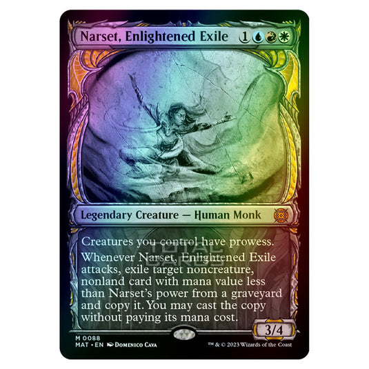 Magic The Gathering - March of the Machine - The Aftermath - Narset Enlightened Exile (Showcase Card)  - 0088 (Foil)