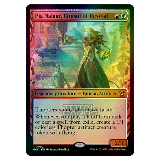 Magic The Gathering - March of the Machine - The Aftermath - Pia Nalaar Consul of Revival (Showcase Card)  - 0092 (Foil)