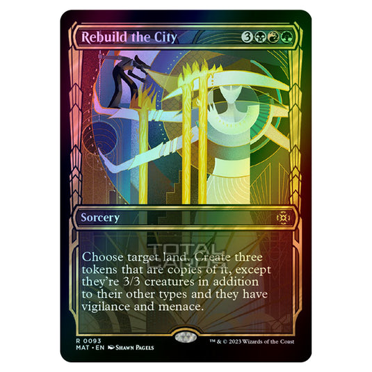 Magic The Gathering - March of the Machine - The Aftermath - Rebuild the City (Showcase Card)  - 0093 (Foil)