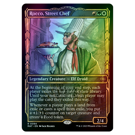 Magic The Gathering - March of the Machine - The Aftermath - Rocco Street Chef (Showcase Card)  - 0094 (Foil)