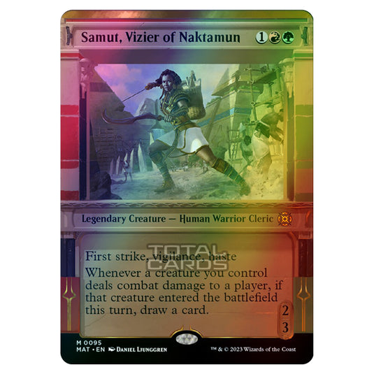 Magic The Gathering - March of the Machine - The Aftermath - Samut Vizier of Naktamun (Showcase Card)  - 0095 (Foil)