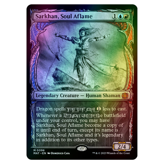 Magic The Gathering - March of the Machine - The Aftermath - Sarkhan Soul Aflame (Showcase Card)  - 0096 (Foil)