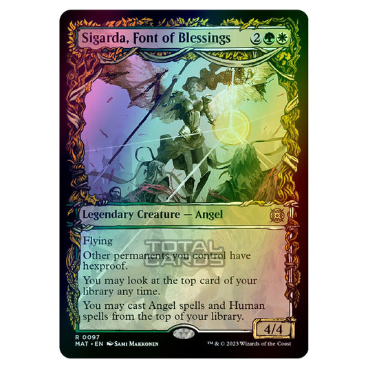 Magic The Gathering - March of the Machine - The Aftermath - Sigarda Font of Blessings (Showcase Card)  - 0097 (Foil)
