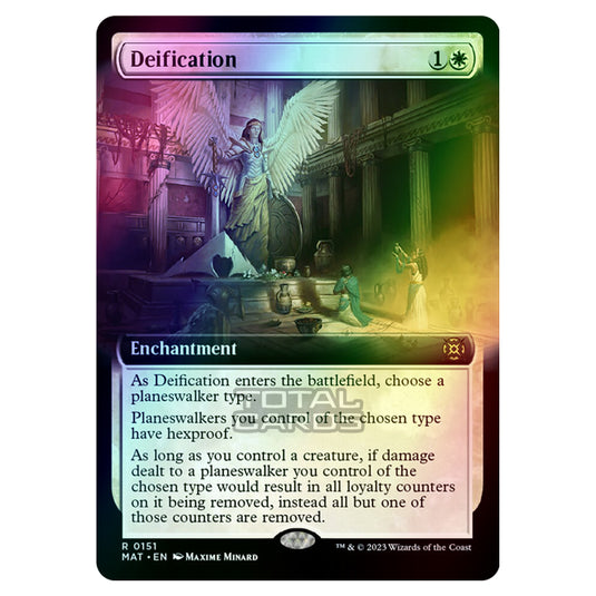 Magic The Gathering - March of the Machine - The Aftermath - Deification (Extended Art Card)  - 0151 (Foil)
