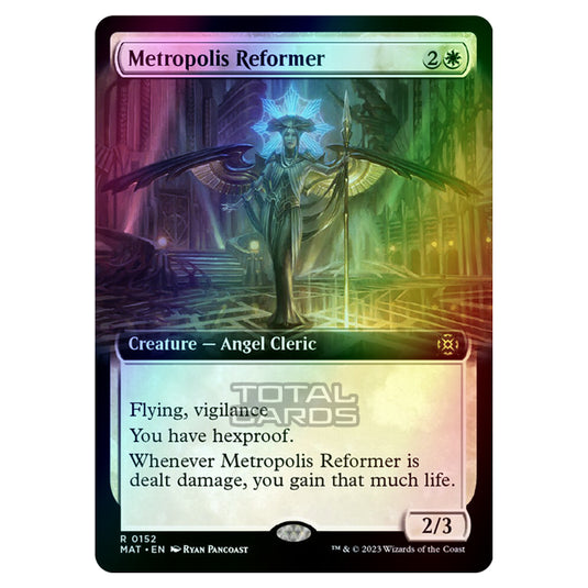 Magic The Gathering - March of the Machine - The Aftermath - Metropolis Reformer (Extended Art Card)  - 0152 (Foil)