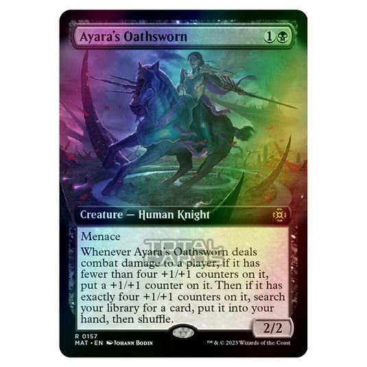 Magic The Gathering - March of the Machine - The Aftermath - Ayaras Oathsworn (Extended Art Card)  - 0157 (Foil)