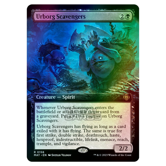 Magic The Gathering - March of the Machine - The Aftermath - Urborg Scavengers (Extended Art Card)  - 0158 (Foil)