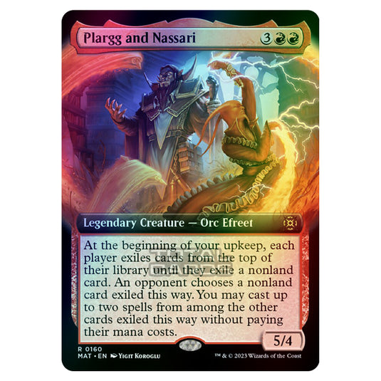 Magic The Gathering - March of the Machine - The Aftermath - Plargg and Nassari (Extended Art Card)  - 0160 (Foil)