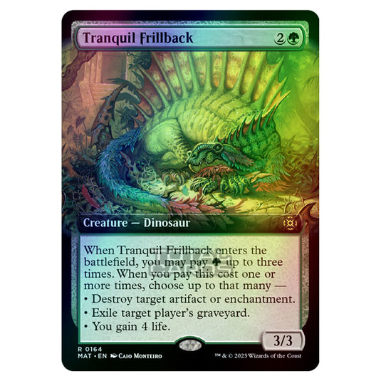 Magic The Gathering - March of the Machine - The Aftermath - Tranquil Frillback (Extended Art Card)  - 0164 (Foil)