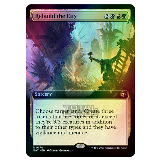 Magic The Gathering - March of the Machine - The Aftermath - Rebuild the City (Extended Art Card)  - 0178 (Foil)