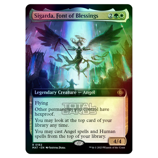 Magic The Gathering - March of the Machine - The Aftermath - Sigarda Font of Blessings (Extended Art Card)  - 0182 (Foil)