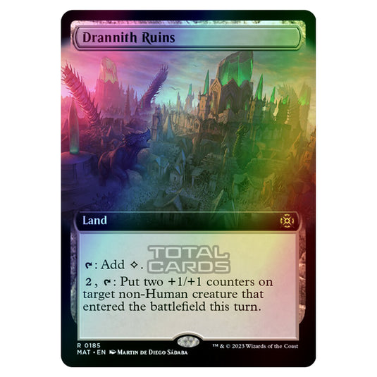 Magic The Gathering - March of the Machine - The Aftermath - Drannith Ruins (Extended Art Card)  - 0185 (Foil)
