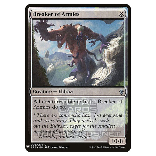 Magic The Gathering - Mystery - Breaker of Armies - 3/1694