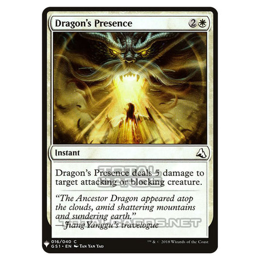 Magic The Gathering - Mystery - Dragon's Presence - 86/1694