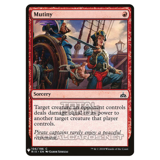 Magic The Gathering - Mystery - Mutiny - 1018/1694