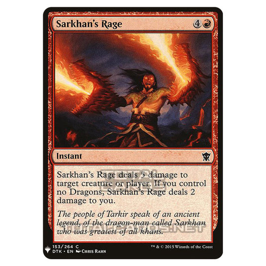 Magic The Gathering - Mystery - Sarkhan's Rage - 1051/1694