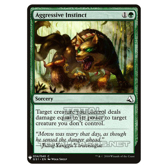 Magic The Gathering - Mystery - Aggressive Instinct - 1113/1694