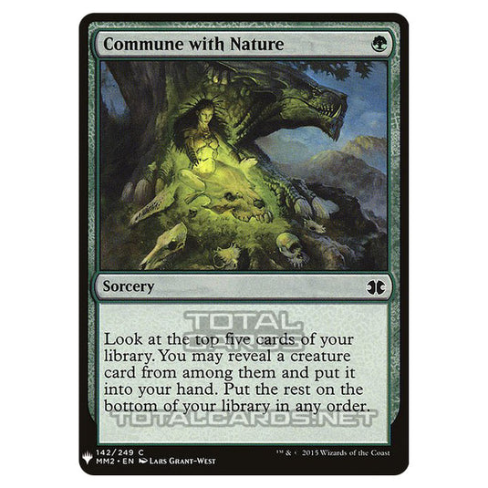 Magic The Gathering - Mystery - Commune with Nature - 1166/1694