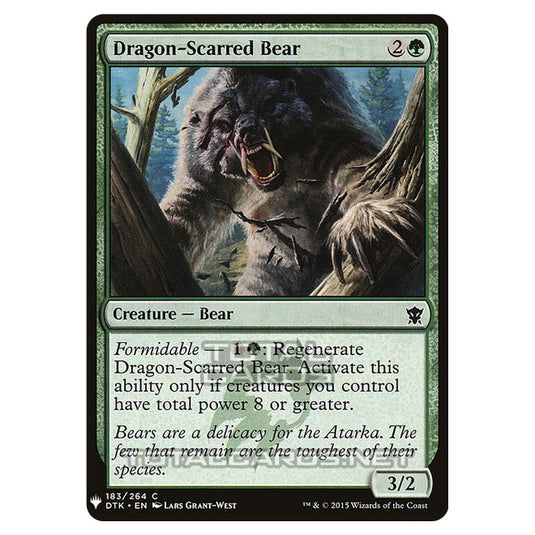 Magic The Gathering - Mystery - Dragon-Scarred Bear - 1186/1694