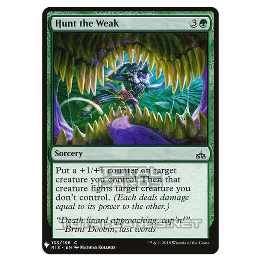 Magic The Gathering - Mystery - Hunt the Weak - 1240/1694