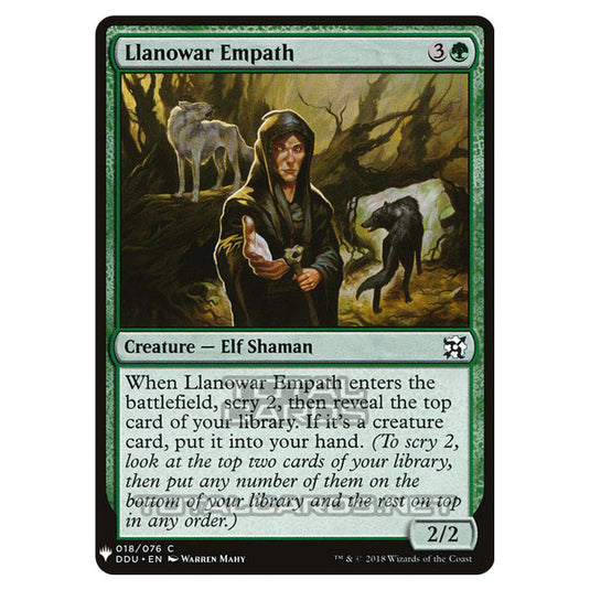 Magic The Gathering - Mystery - Llanowar Empath - 1263/1694