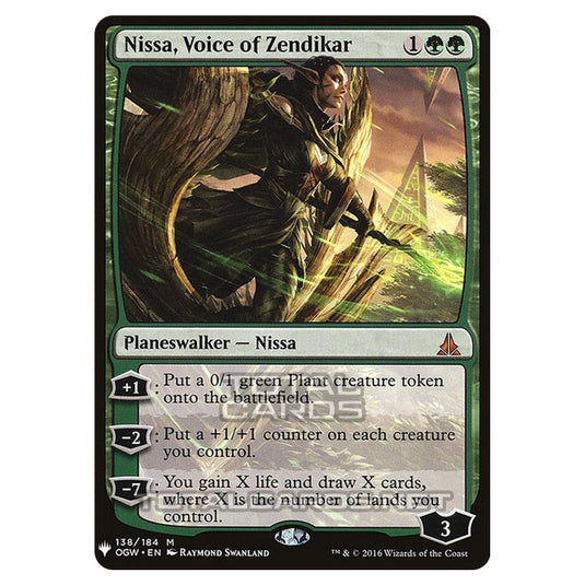 Magic The Gathering - Mystery - Nissa, Voice of Zendikar - 1281/1694