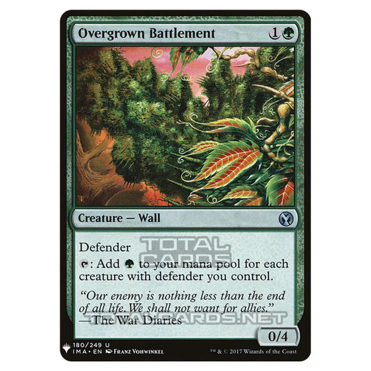 Magic The Gathering - Mystery - Overgrown Battlement - 1286/1694