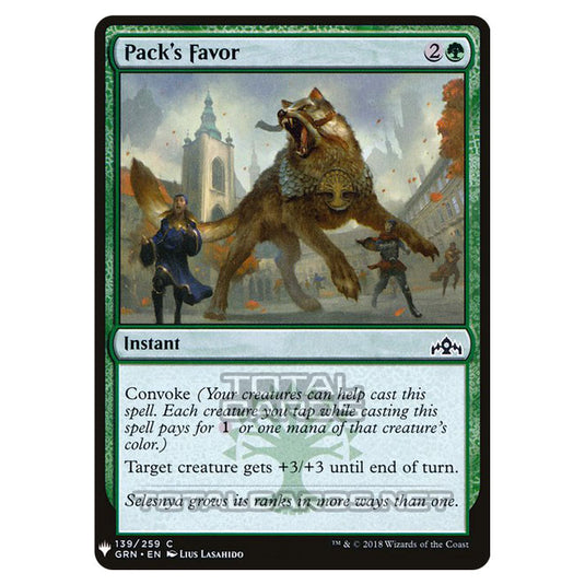 Magic The Gathering - Mystery - Pack's Favor - 1288/1694