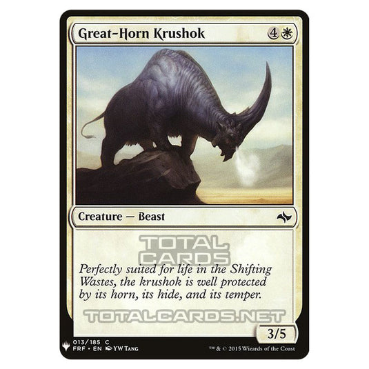 Magic The Gathering - Mystery - Great-Horn Krushok - 128/1694