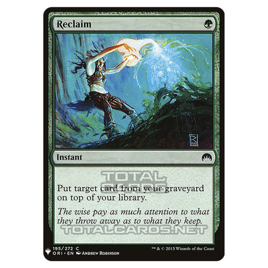 Magic The Gathering - Mystery - Reclaim - 1307/1694