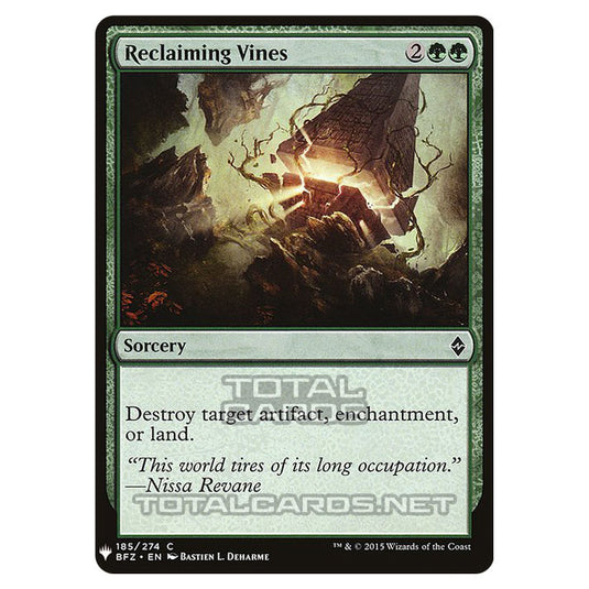 Magic The Gathering - Mystery - Reclaiming Vines - 1308/1694