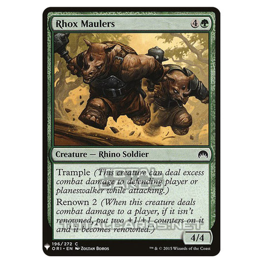 Magic The Gathering - Mystery - Rhox Maulers - 1313/1694