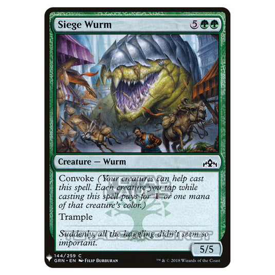 Magic The Gathering - Mystery - Siege Wurm - 1333/1694