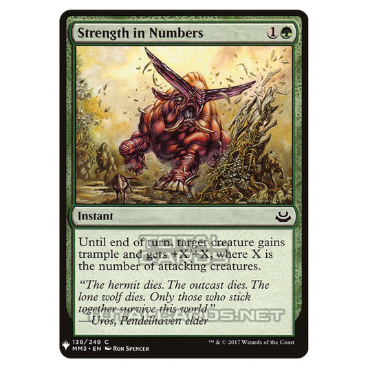 Magic The Gathering - Mystery - Strength in Numbers - 1343/1694