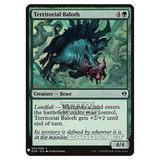 Magic The Gathering - Mystery - Territorial Baloth - 1352/1694