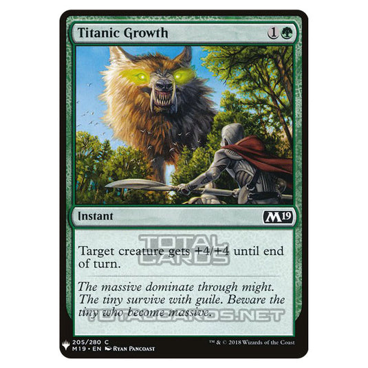 Magic The Gathering - Mystery - Titanic Growth - 1362/1694 Magic The Gathering - Mystery - Titanic Growth - 1362/1694