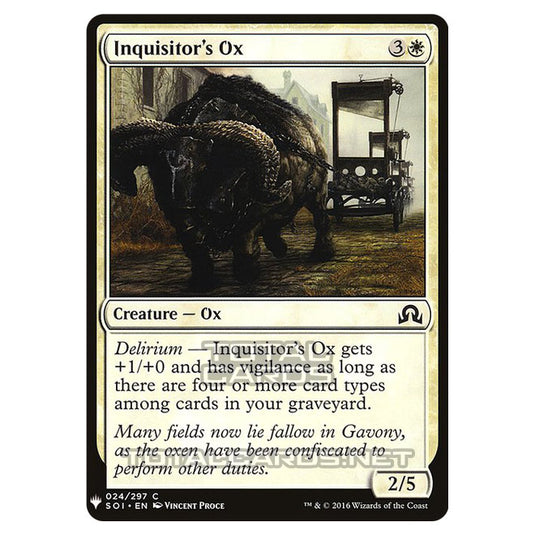 Magic The Gathering - Mystery - Inquisitor's Ox - 139/1694