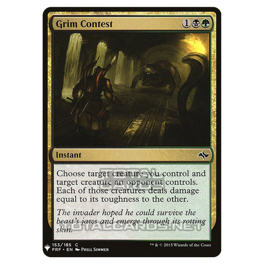 Magic The Gathering - Mystery - Grim Contest - 1432/1694