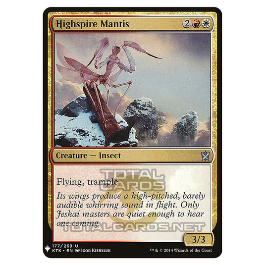 Magic The Gathering - Mystery - Highspire Mantis - 1436/1694