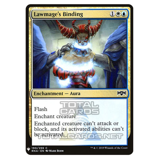 Magic The Gathering - Mystery - Lawmage's Binding - 1447/1694