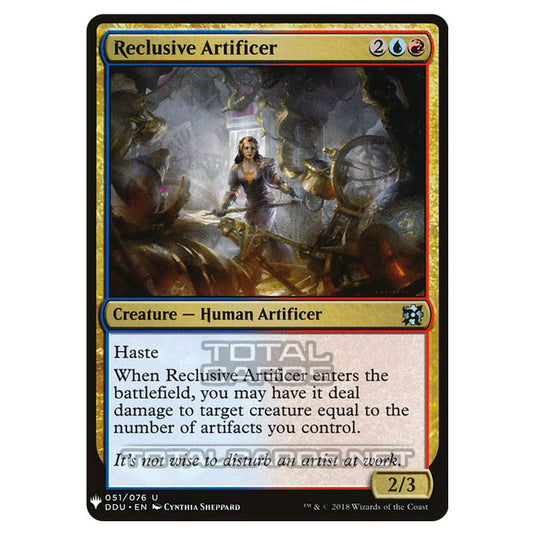 Magic The Gathering - Mystery - Reclusive Artificer - 1472/1694