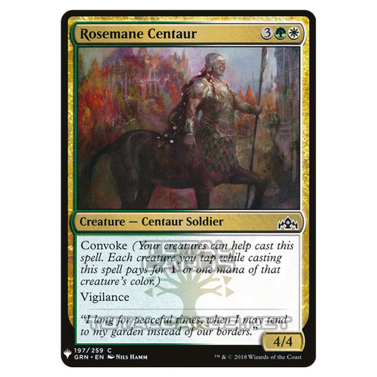 Magic The Gathering - Mystery - Rosemane Centaur - 1478/1694