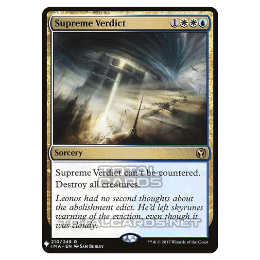 Magic The Gathering - Mystery - Supreme Verdict - 1493/1694