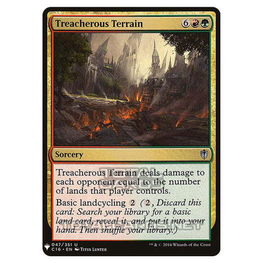 Magic The Gathering - Mystery - Treacherous Terrain - 1500/1694