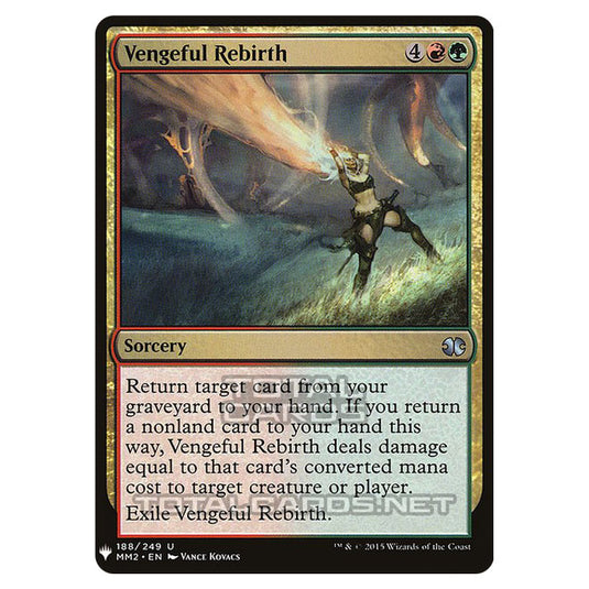 Magic The Gathering - Mystery - Vengeful Rebirth - 1505/1694