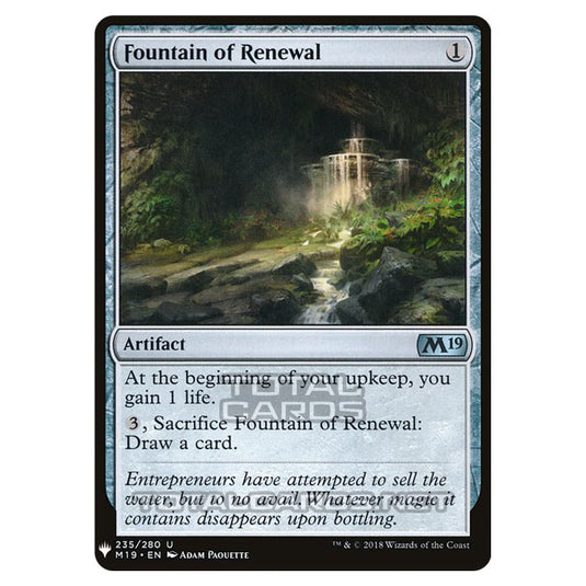 Magic The Gathering - Mystery - Fountain of Renewal - 1586/1694