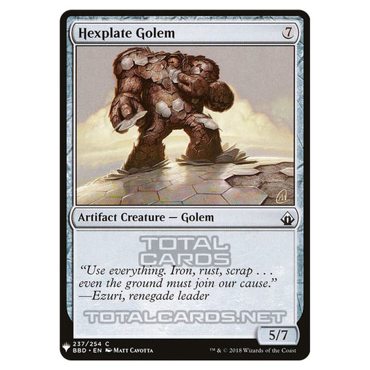 Magic The Gathering - Mystery - Hexplate Golem - 1594/1694